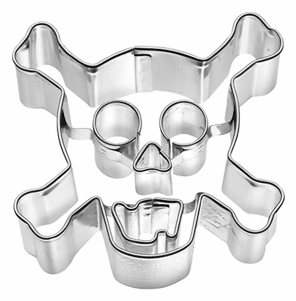 Keksausstecher RBV Birkmann Ausstecher Totenkopf Mit Innenprägung 7,0cm Edelstahl 1