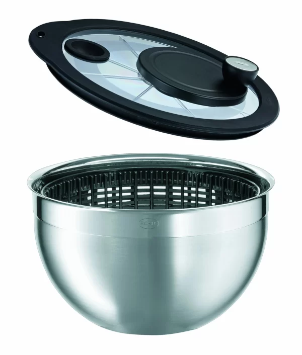 Salatschleudern Rösle Salatschleuder Mit Glasdeckel 24cm 1