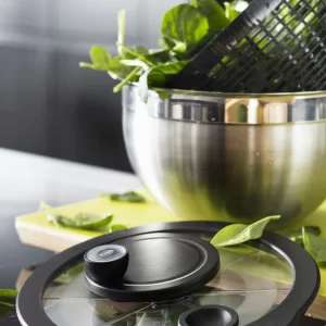 Salatschleudern Rösle Salatschleuder Mit Glasdeckel 24cm 6