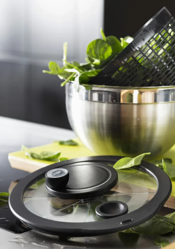 Salatschleudern Rösle Salatschleuder Mit Glasdeckel 24cm 3