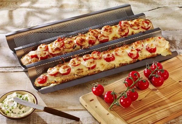 Brotbackzubehör RBV Birkmann Laib & Seele Baguetteblech 38,5x28cm 3