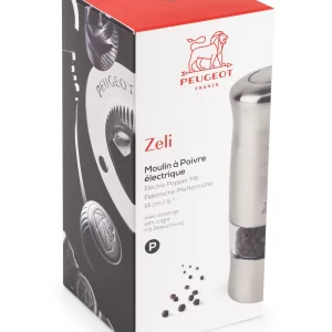 Peugeot Zeli Pfeffermühle Elektrisch Edelstahl-Optik Geb. ABS 6