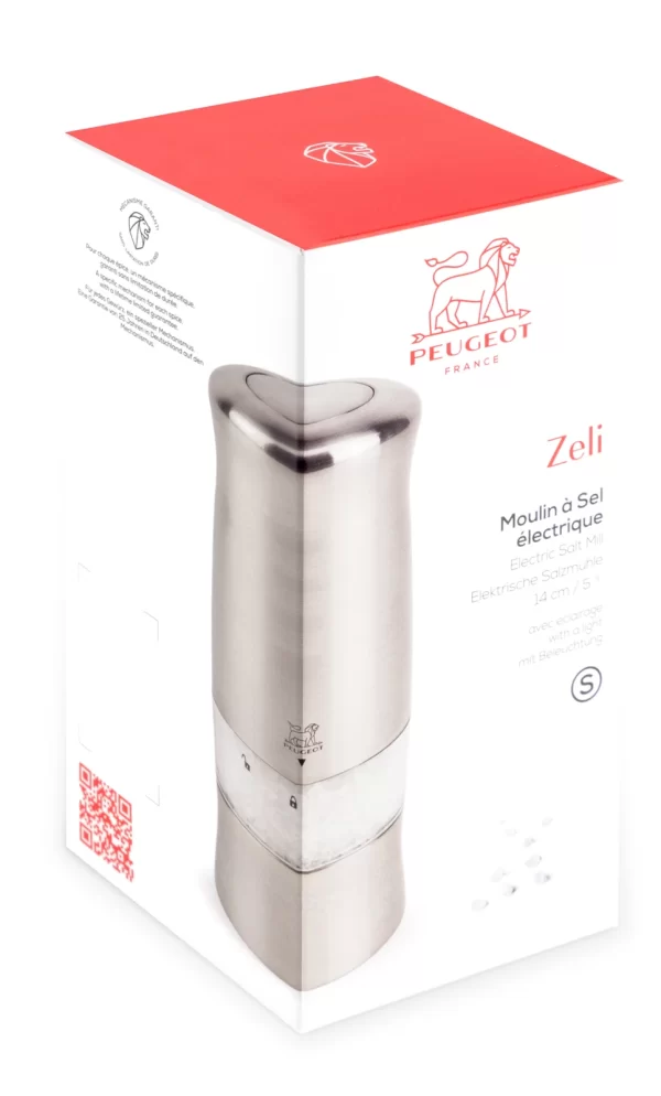 Peugeot Zeli Salzmühle Elektrisch Edelstahl-Optik Geb. ABS 3