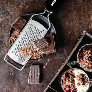 Microplane Gourmet Reibe 2-Wege Schneider Schwarz 16