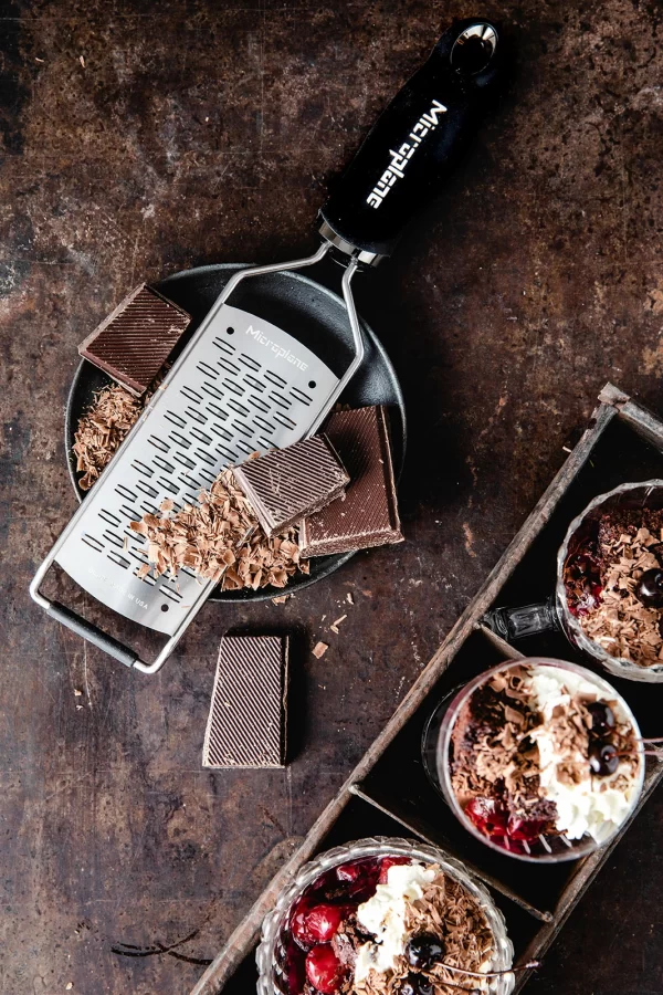 Microplane Gourmet Reibe 2-Wege Schneider Schwarz 6