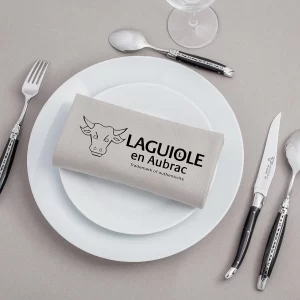 Laguiole En Aubrac Steakmesser (1 Stück) Ebenholz 6