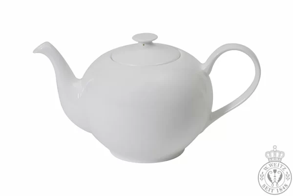 Teekannen Dibbern Bone China Weiß Classic Teekanne Rund 1,30ltr. 1
