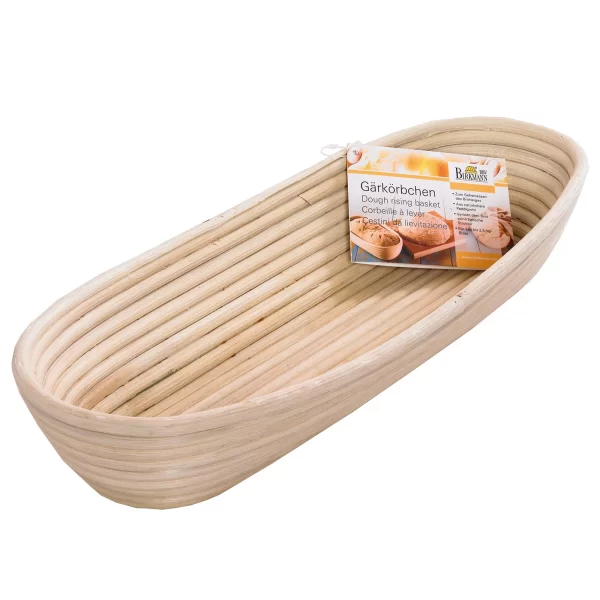 Brotbackzubehör RBV Birkmann Laib & Seele Gärkörbchen Länglich Groß 43×15,5cm 1