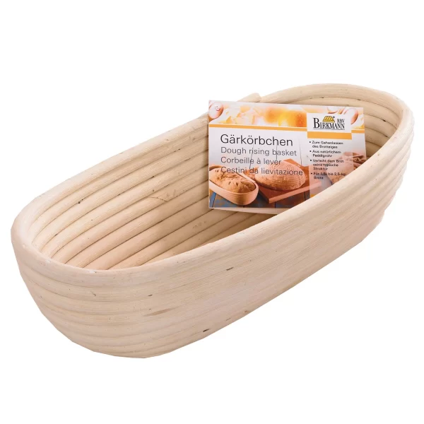 Brotbackzubehör RBV Birkmann Laib & Seele Gärkörbchen Länglich Klein 30,5x14cm 1