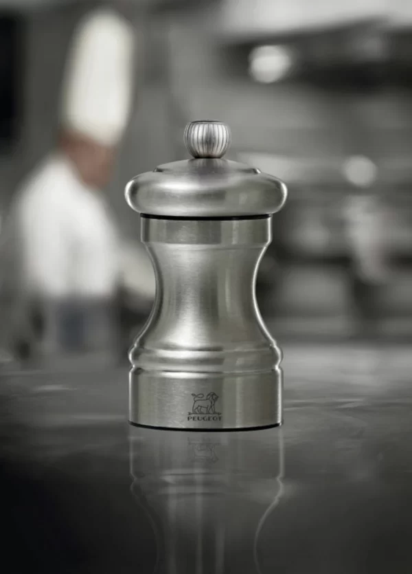Peugeot Bistro Chef Salzmühle Edelstahl 10cm 3