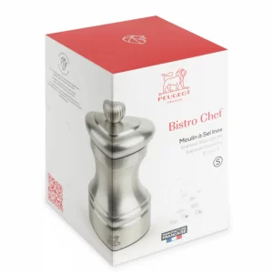 Peugeot Bistro Chef Salzmühle Edelstahl 10cm 9