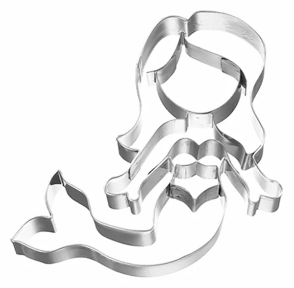 Keksausstecher RBV Birkmann Ausstecher Meerjungfrau Schwimmend 9,0cm Edelstahl L 1