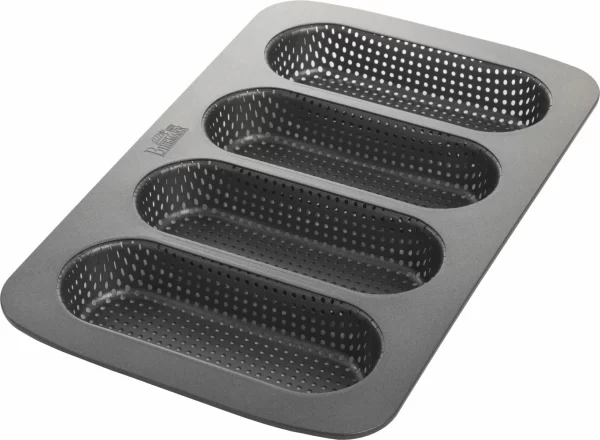 Brotbackzubehör RBV Birkmann Laib & Seele Mini-Baguetteblech Für 4 Stück 1