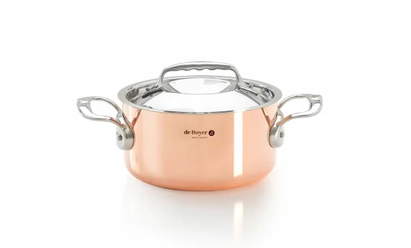 De Buyer Kupfertöpfe De Buyer Prima Matera Kupfer Kochtopf Mit Deckel 16cm 1