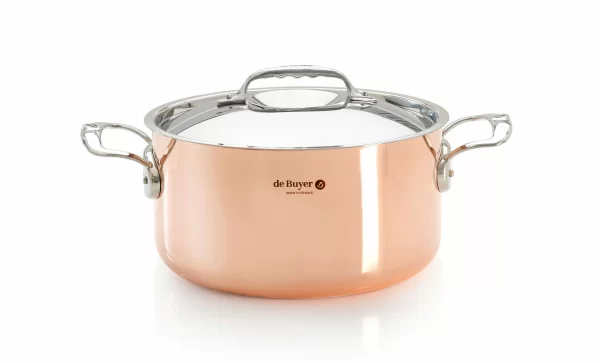 De Buyer Kupfertöpfe De Buyer Prima Matera Kupfer Kochtopf Mit Deckel 24cm 1