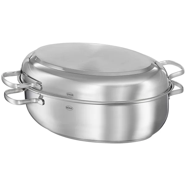 Rösle Elegance Bräter Oval Mit Deckel Edelstahl 1