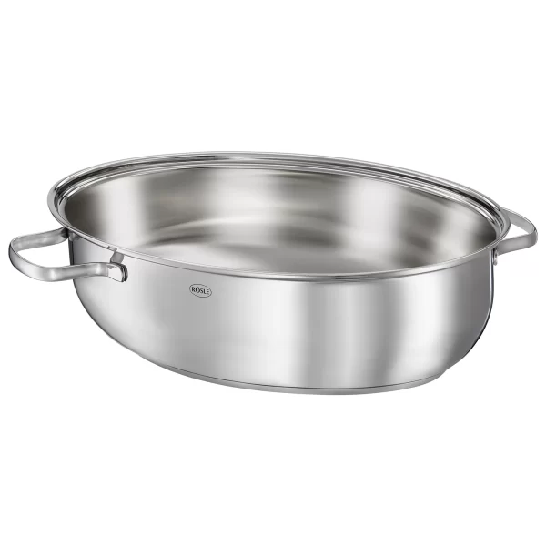 Rösle Elegance Bräter Oval Mit Deckel Edelstahl 5