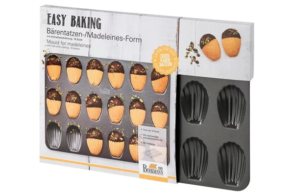 Madeleineformen RBV Birkmann Easy Baking Bärentatzen-/Madeleine-Form 4