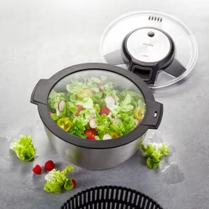 Salatschleudern GEFU_AKTION Salatschleuder SPEEDWING + Frischhaltedeckel 7
