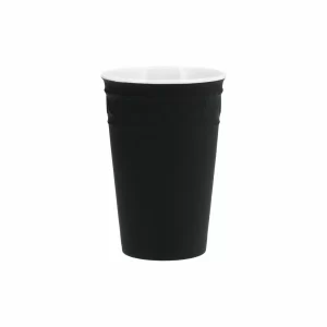 KPM – Berlin Geschirr-Sets KPM – Berlin Kurland To-Go Becher Set Black&White Mit Deckel & 2 Ledermanschetten 16