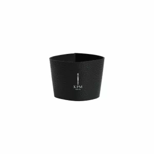 KPM – Berlin Geschirr-Sets KPM – Berlin Kurland To-Go Becher Set Black&White Mit Deckel & 2 Ledermanschetten 18