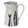 Vista Portuguese Wet Painting Krug L 22cm Konisch Fische 19