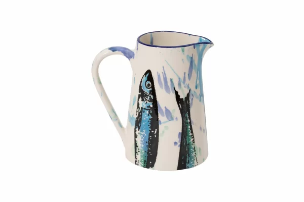 Vista Portuguese Wet Painting Krug S 15cm Konisch Fische 5