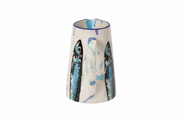 Vista Portuguese Wet Painting Krug S 15cm Konisch Fische 3