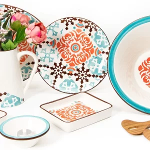 Vista Portuguese Mosaic New Coral Krug S Mini 15cm Konisch 13