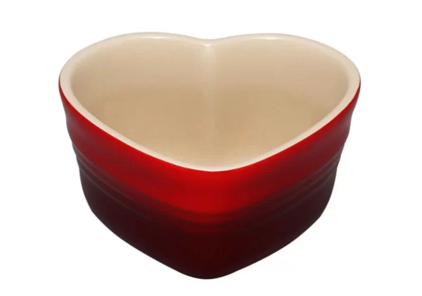 Le Creuset Herzförmchen Kirschrot 10x11cm 1