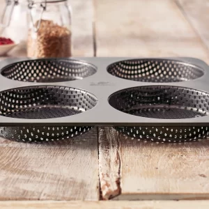 Brotbackzubehör RBV Birkmann Laib & Seele Burger Brötchen 4-fach 28x28x2,8cm 10
