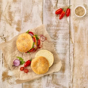 Brotbackzubehör RBV Birkmann Laib & Seele Burger Brötchen 4-fach 28x28x2,8cm 12