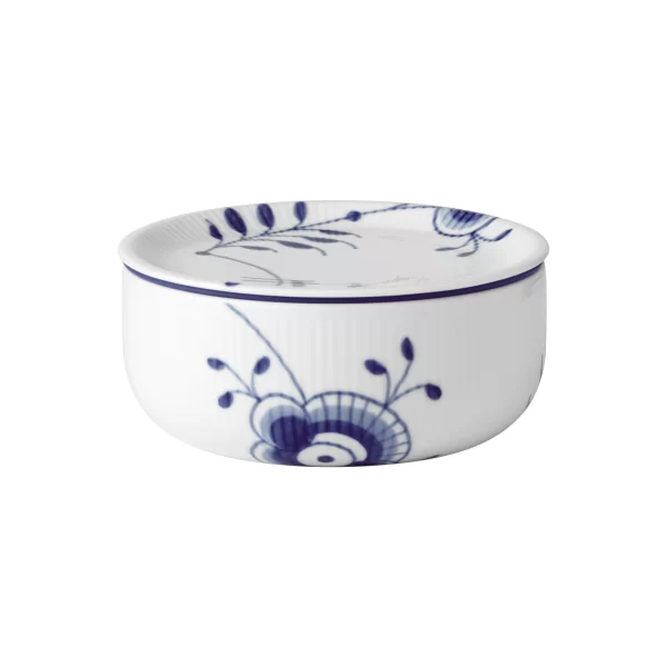 Royal Copenhagen Mega Blau Gerippt Vorratsdose 0,75ltr. 1