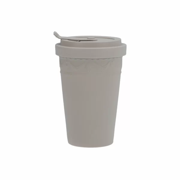 KPM – Berlin Porzellanbecher KPM – Berlin Kurland Grau To-Go Becher Mit Deckel 1