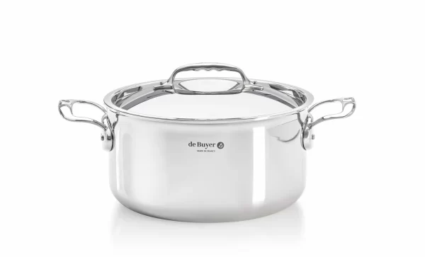Allzwecktöpfe De Buyer Affinity Bratentopf Mit Deckel 24cm Edelstahl 1