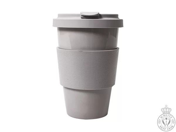 Porzellanbecher Dibbern Solid Color Pearl Coffee-To-Go Becher 0,35ltr. 1