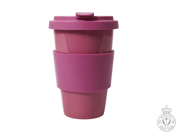 Porzellanbecher Dibbern Solid Color Pink Coffee-To-Go Becher 0,35ltr. 1