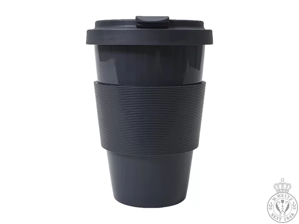 Porzellanbecher Dibbern Solid Color Anthrazit Coffee-To-Go Becher 0,35ltr. 1