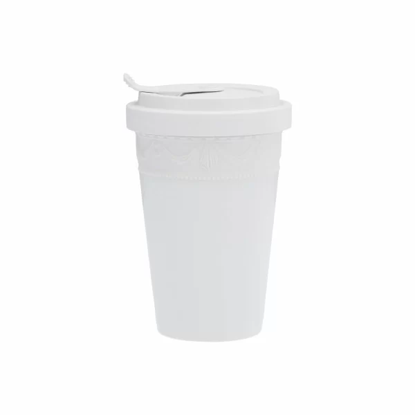 KPM – Berlin Porzellanbecher KPM – Berlin Kurland Blanc Nouveau To-Go Becher Mit Deckel 1