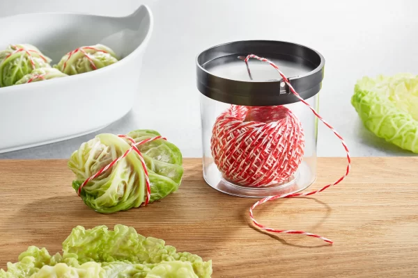 Gefu Kordelbox FILIO Mit Garn Rot/weiß 3