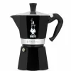 Bialetti Italien Moka Express Color Espressokocher Black 6 Tassen 8