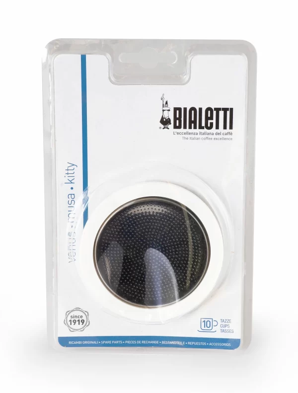 Bialetti Italien 1 Silikon-Dichtungsring + 1 Filter Inox 10Tassen 1