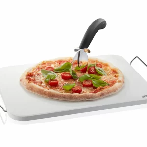 Noch Mehr Backzubehör Gefu Pizzastein Mit Gestell + Pizzaschneider+ -schieber Set 8