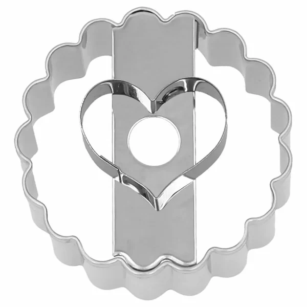 Keksausstecher RBV Birkmann Ausstecher Linzer Herz 5,0cm Edelstahl NEU 1