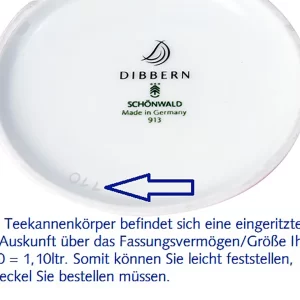 Teekannen Dibbern Solid Color Blush Deckel Für Teekanne 1,10ltr. 10