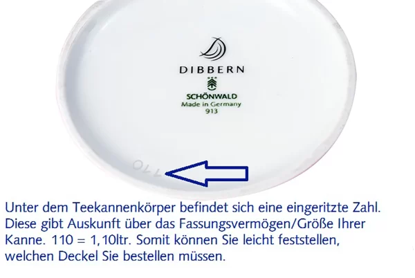 Teekannen Dibbern Solid Color Blush Deckel Für Teekanne 1,10ltr. 4