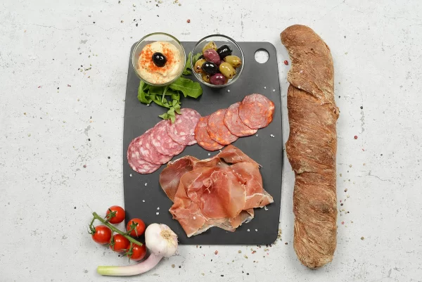 Schneidebretter Jade Gourmet Kitchen Schneidebrett Schwarz 44,0×32,5cm 4