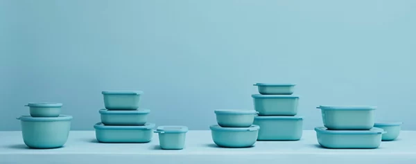 Vorratsdosen Mepal Cirqula Multi Bowl 1,00ltr. Nordic Blue Eckig 4