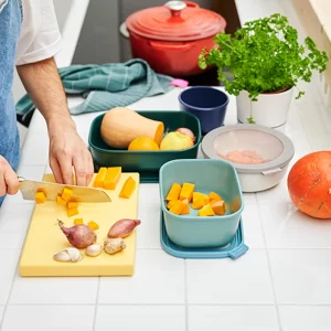 Vorratsdosen Mepal Cirqula Multi Bowl 2,00ltr. Nordic Denim Eckig 9