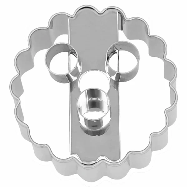Keksausstecher RBV Birkmann Ausstecher Linzer Mit 3 Löchern 5,0cm Edelstahl 1
